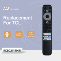 RC902V RMR1 Voice TV Remote Control For TCL 5 series 4K Qled 8K Smart TV Remoto Control Google Assistant 65S546 55R646