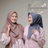 Nananana Hijab Zafeera Scarf Polycotton Premium Kerudung Wanita Segi Empat Muslim Square Syari Basic