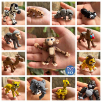Baru - SET Miniatur Hewan Binatang Kecil Panda Merah, Lemur, Tokek, Kelomang, Gajah, Angsa, Monyet, 
