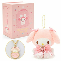 【震撼精品百貨】My Melody_美樂蒂~日本SANRIO三麗鷗 美樂蒂絨毛玩偶項鍊禮盒(珠光四色美少女)*73499