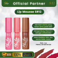 Lip Mousse Cream SR12 Skincare - Lipstik Ringan Dibibir - Lipstik Matte - Kosmetik & Pelembab Bibir