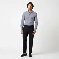 VENGOZ Kemeja Pria - Oliver Stripe Shirt Slim Fit Navy S