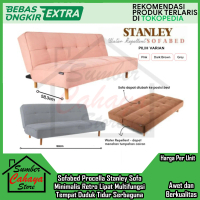 [Kargo] Sofabed Procella Stanley Sofa Minimalis Kursi Tamu Retro Lipat Multifungsi Tempat Duduk Tidu