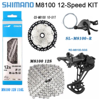 SHIMANO DEORE XT M8100 12v Groupset Shifter Rear Derailleur RD-M8100 SL-M8100 Flywheel 46T 50T 52T Chain 1x12-speed