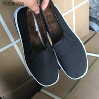 創意直銷老北京布鞋千層底黑布鞋橡膠底仿輪胎男士棉布鞋
