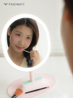 鏡子斐色耐LED美容化妝鏡智慧臺式帶燈補光可調女生禮物抖音同款魔鏡