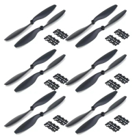 12PCS 1045 Propeller 10in Wing CW CCW 10X45 for DJI F450 F550 Drone DIY Quad-copter Props RC Blade Spare（6 pairs）