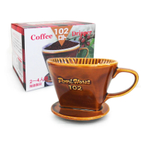 【Pearl Horse 寶馬】陶瓷咖啡濾器2-4人-咖啡-2入組(咖啡濾器)