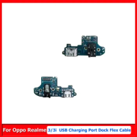 Suitable For Realme 3 Tail Plug USB Data Charging Port Microphone Headset Board Flex Cable For Realme 3i Connector Charger Dock