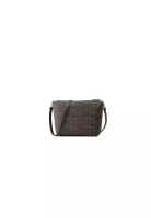 FION FION Monogram PVC with Leather Crossbody and Shoulder Bag