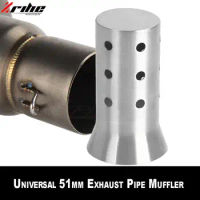 Universal Motorcycle silencer DB killer Exhaust Pipe and Muffler Assembly 51 mm For SUZUKI GSR400 GSR600 GSR750 Benelli TNT600