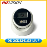 Hikvision DS-2CD3341G2-LIUF 4MP Turret Network CCTV Camera Built in Mic IP67 Motion Detection H.265+ 2.8mm 4mm POE IP Camera