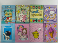 8 PCS BLOCK NOTE dengan tema yang unik dan menarik Jilid SPIRAL