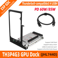 TH3P4G3 Thunderbolt-compatible GPU Dock Laptop to External Graphic Video Card Fit USB4 for Macbook Notebook PD 60/85W 40Gbps