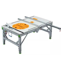 Woodworking saw table, small decoration, inverted push table saw, portable folding saw table, lifting worktable, multifunctional