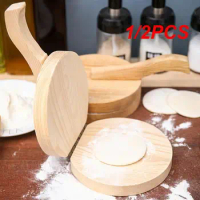 1/2PCS Wooden Dough Presser Pizza Pancake Tortilla Pie Dumpling Wrappers Pressing Tool Biscuit Pastry Maker for Baking Gadget