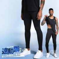 【GIAT】台灣製UV排汗機能壓力褲(男款)