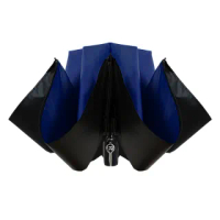 【TDN】買一送一大傘面反向降溫黑膠自動開收傘 抗VU反向自動傘(防風反折傘 晴雨傘反向自動傘B6511)