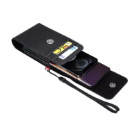 Leather Dual Pouch 2 Phone Belt Clip Case Holster For Oppo Find X5 X3 Reno 8 7 6 5 4 Pro A16s A54s A74 A96 A57 A77 Men Waist Bag