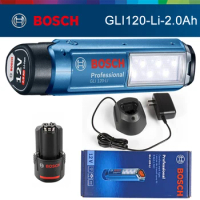 Bosch GLI 120-LI rechargeable lighting 6 LED lights, 300 lumens 12V lithium battery handheld LED Light BOSCH Compact Stick light