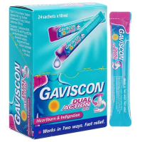 Hỗn dịch uống Gaviscon Dual Action trị trào ngược dạ dày, thực quản