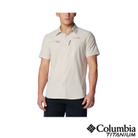 【Columbia 哥倫比亞】男款-鈦 Summit Valley™超防曬UPF50快排短袖襯衫-卡其(UAE51610KI/IS)
