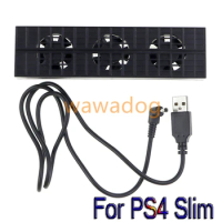 1set For Sony Playstation 4 PS4 Slim Cooler Fan Console Accessories Accesorios Video Game Mount Control