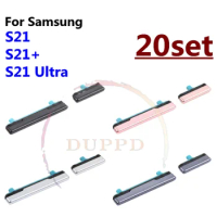 20Set/Lot New Power Button + Volume Side Button For Samsung Galaxy S21+Plus S21 Ultra rnal plastic button