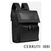 【Cerruti 1881】限量2折 義大利頂級後背包 CEZA06276N 全新專櫃展示品(黑色)