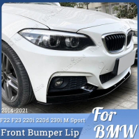 For BMW 2 Series F22 F23 M235i M240i 218i 218d 220i 220d 225i 228i 230i M-Sport Tuning 2014-2021 Front Bumper Splitter Diffuser