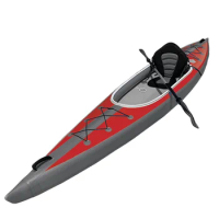 Wholesale Fishing Single Chamber Kayak Drop Stitch Air Canoe PVC Boat Inflatable Kayak For One Person