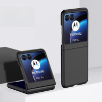 Luxury Slim Skin Friendly Fold Phone Case For Motorola MOTO RAZR 40 Ultra Plus Razr 2022 Plain Candy Color Shockproof Back Cover