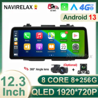12.3 inch Android 13 For Honda Vezel HR - V HRV HR V XRV 2013 - 2019 Car Radio Multimedia Video Player Navigation GPS Carplay