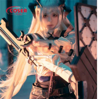 COSER TRIBE Anime Game Arknights Saria Halloween Carnival Role CosPlay Costume Complete Set