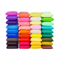 Safe Air Dry Clay 24 Brightly Color Wonderful for Child Sculpting and Crafting