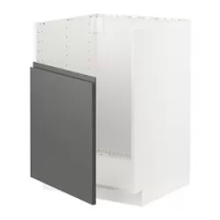 kabinet dasar u wastafel TALLSJÖN, putih/Voxtorp abu-abu tua, 60x60x80 cm