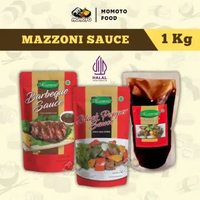 Mazzoni Saus Blackpepper Barbeque Lada Hitam BBQ 1 kg Saos Bakar MZN BLACK 1KG