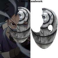 Archi Handwork Anime Uchiha Obito Topeng Patah Penutup Muka Vizard Masquerade Halloween Cosplay