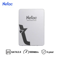 Netac SSD 1TB 2TB 4TB 128GB 256GB 512GB SSD SATA SATA3 2.5 hdd hd SSD Hard Drive Disk Internal Solid State Drives for laptop pc