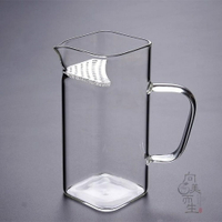 方形玻璃公道杯加厚分茶器耐熱功夫茶具配件