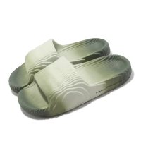 【adidas 愛迪達】拖鞋 Adilette 22 男鞋 女鞋 銀 綠 地形圖 漸層 波浪紋 運動拖鞋 一片拖 愛迪達(IG7494)
