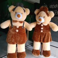 boneka super jumbo panda beruang pake baju