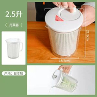 日本畅销進口蔬菜脫水器沙拉甩水菜籃脫水機手搖洗菜盆甩菜器瀝水籃平行進口