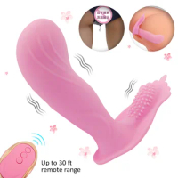 Wearable USB Butterfly Dildo Vibrator Panties Sex Toys for Women Masturbator Clitoris Stimulator Vibrating Panties Massager