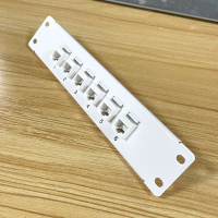 CAT6 6 Port Shielded Patch Panel RJ45 10G Ready Metal Housing Color-Coded Labeling for T568A and T56