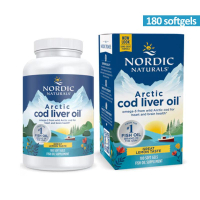 NORDIC NATURALS 北極鱈魚肝油 （EXP 2028年） 180 粒軟膠囊（檸檬味）魚油補充劑