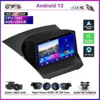 Android 13 Car Radio For Ford Fiesta Mk7 2009 2010 2012 2014 2017 Multimedia Player GPS Navigation DSP Carplay Auto QLED Screen