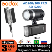 GODOX AD200PRO AD300PRO Godox AD-S200 flash TTL 200W 300W 2.4G 1/8000 HSS Outdoor Flash Light for Canon Nikon DSLR