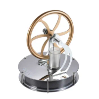 Aibecy Low Temperature Stirling Engine Model Steam Engine Heat Model DIY Toy Gift for children Art Motif Discovery Toy