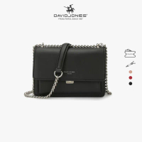 Túi đeo chéo DAVID JONES phong cách paris nắp gập thời trang dành cho nữ